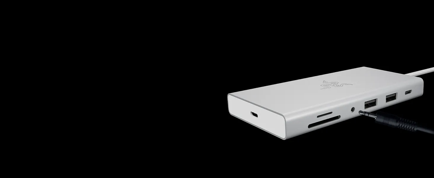 Razer USB-C Dock 11-Port Mercury Charging Device overview 2