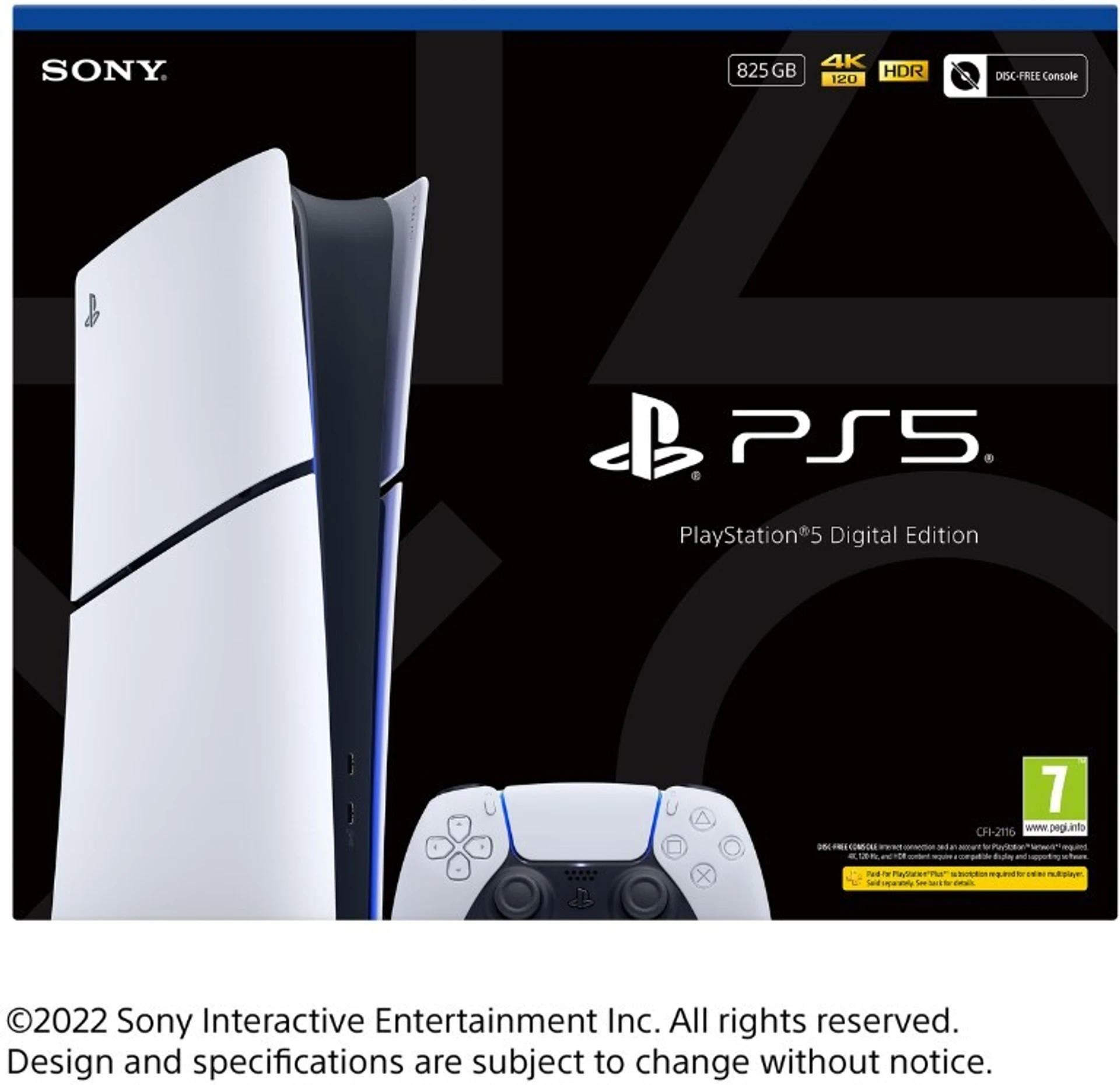 SONY PlayStation 5 1TB SSD Digital Edition Slim Gaming Console (White)