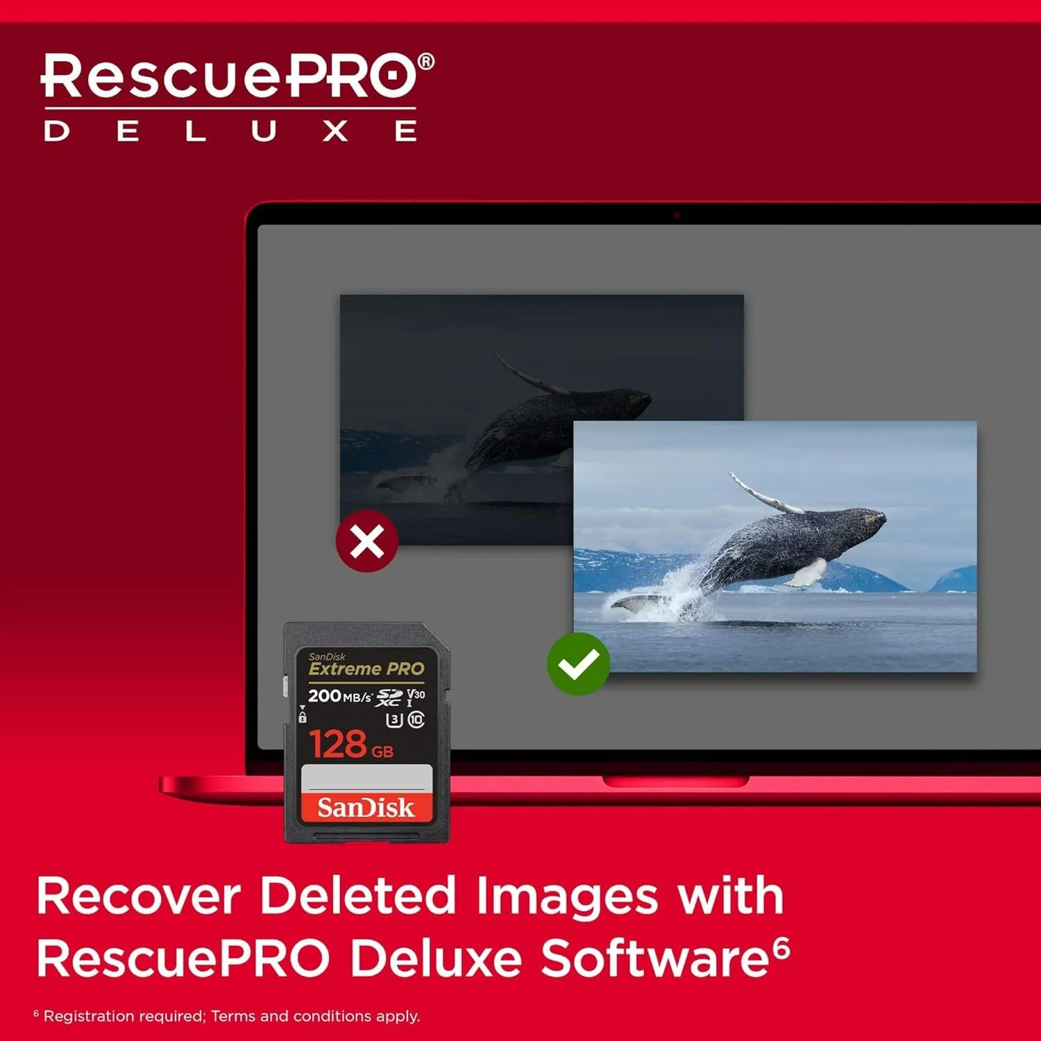 SanDisk 128GB Extreme Pro SDHC UHS-I/U3 V30 Class 10 Memory Card overview 8