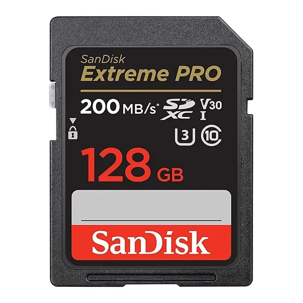SanDisk 128GB Extreme Pro SDHC UHS-I/U3 V30 Class 10 Memory Card