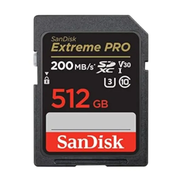 SanDisk 512GB Extreme Pro SDHC UHS-I/U3 V30 Class 10 Memory Card