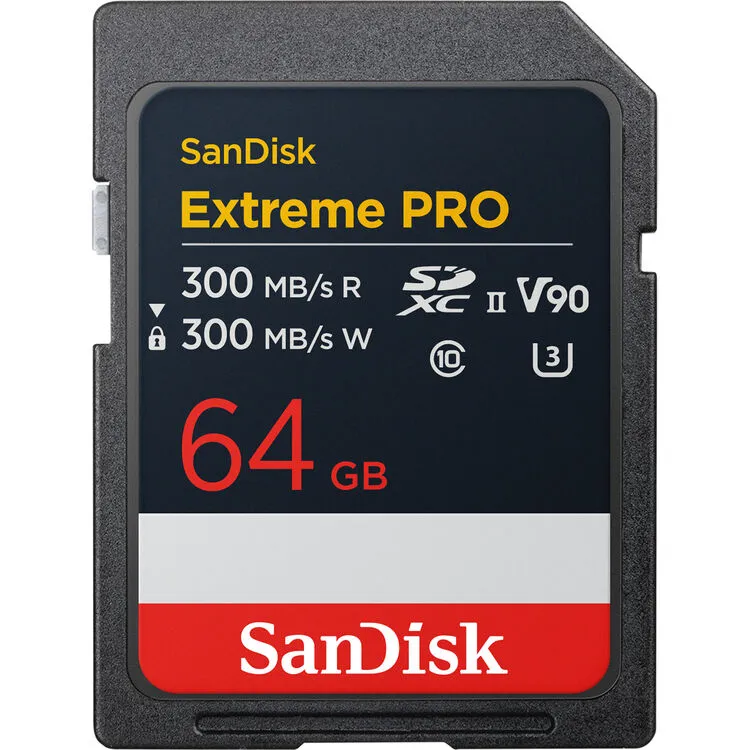SanDisk Extreme PRO SD UHS-II Card (V90) - 64GB