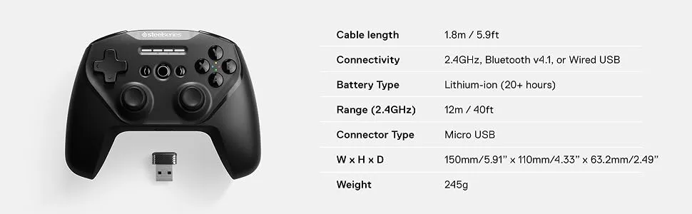 SteelSeries Stratus Duo Wireless overview 3