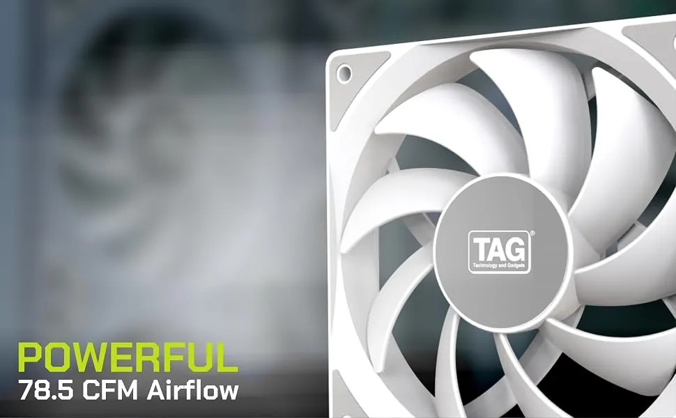 TAG Windforce 140 PC Case Fan (WHITE) overview 3