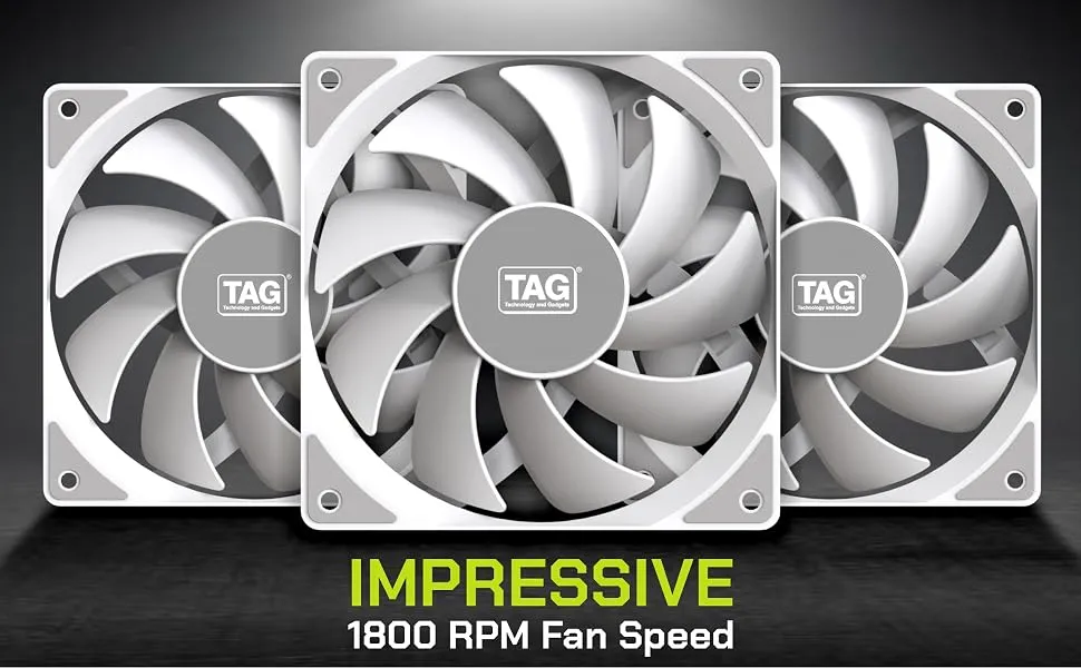 TAG Windforce 140 PC Case Fan (WHITE) overview 4