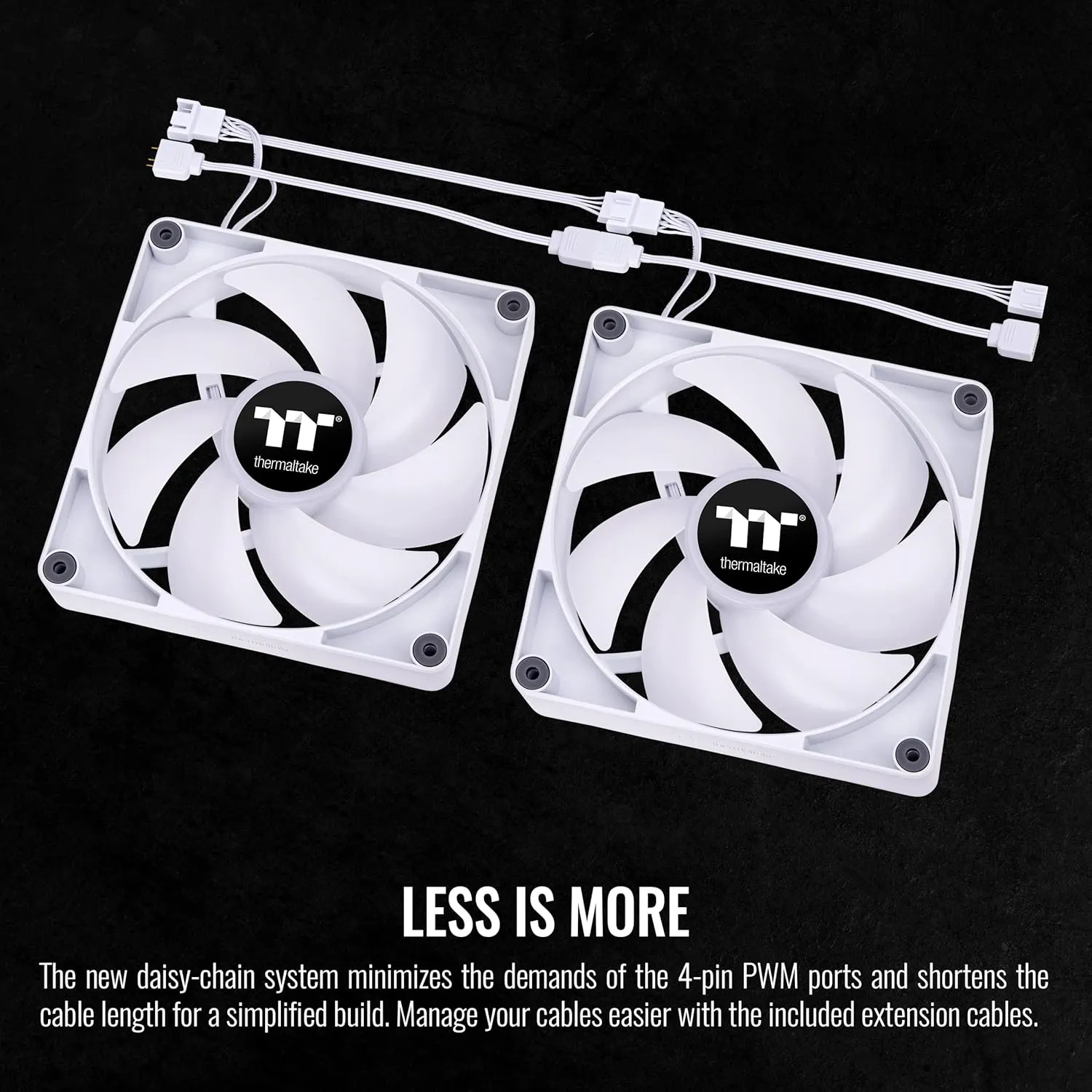 Thermaltake CT120 ARGB Sync White Cabinet Fan (Dual Pack) overview 4