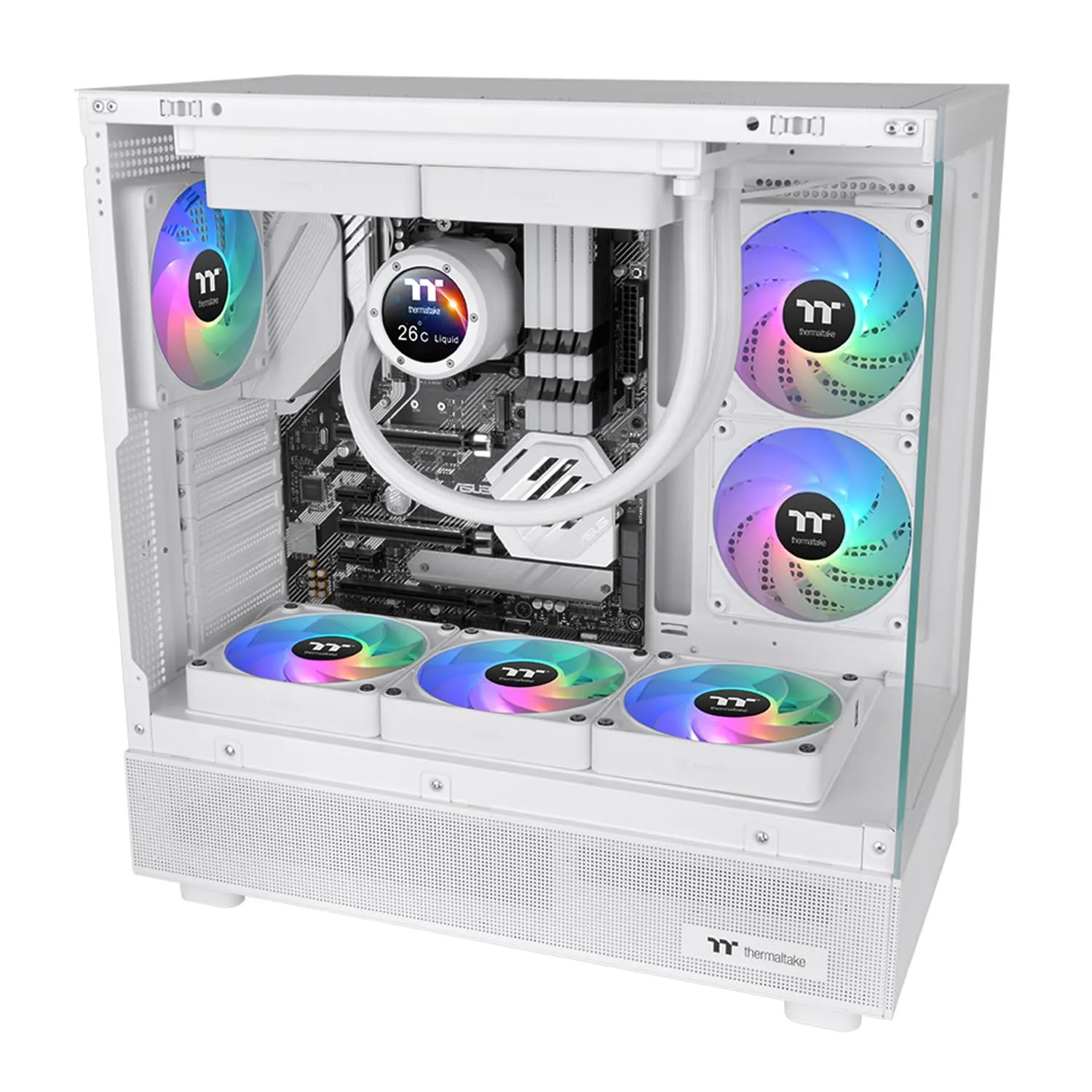 Thermaltake CT120 EX ARGB Reverse PC Case Fan (White) overview 1