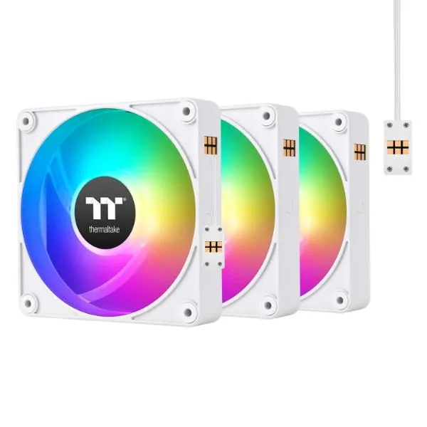 Thermaltake CT120 EX ARGB Reverse PC Case Fan (White)