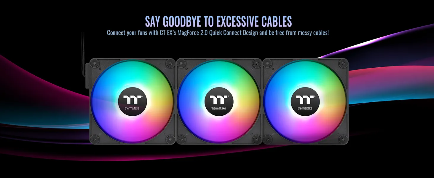 Thermaltake CT140 EX ARGB Sync PC Cooling Fan (3-Fan Pack) overview 5