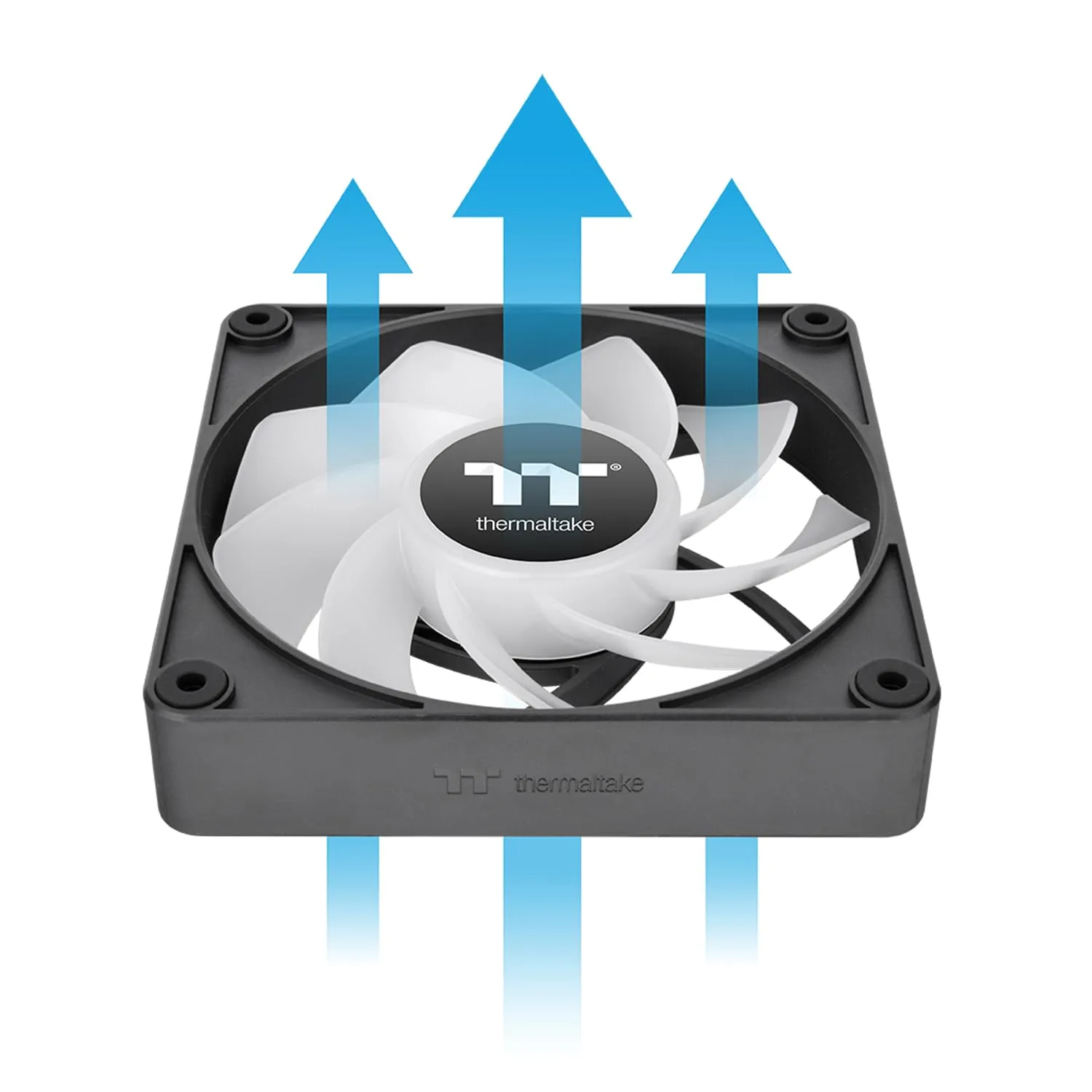 Thermaltake CT140 Reverse EX ARGB Sync 3 Pack White PC Case Fan (Black) overview 1