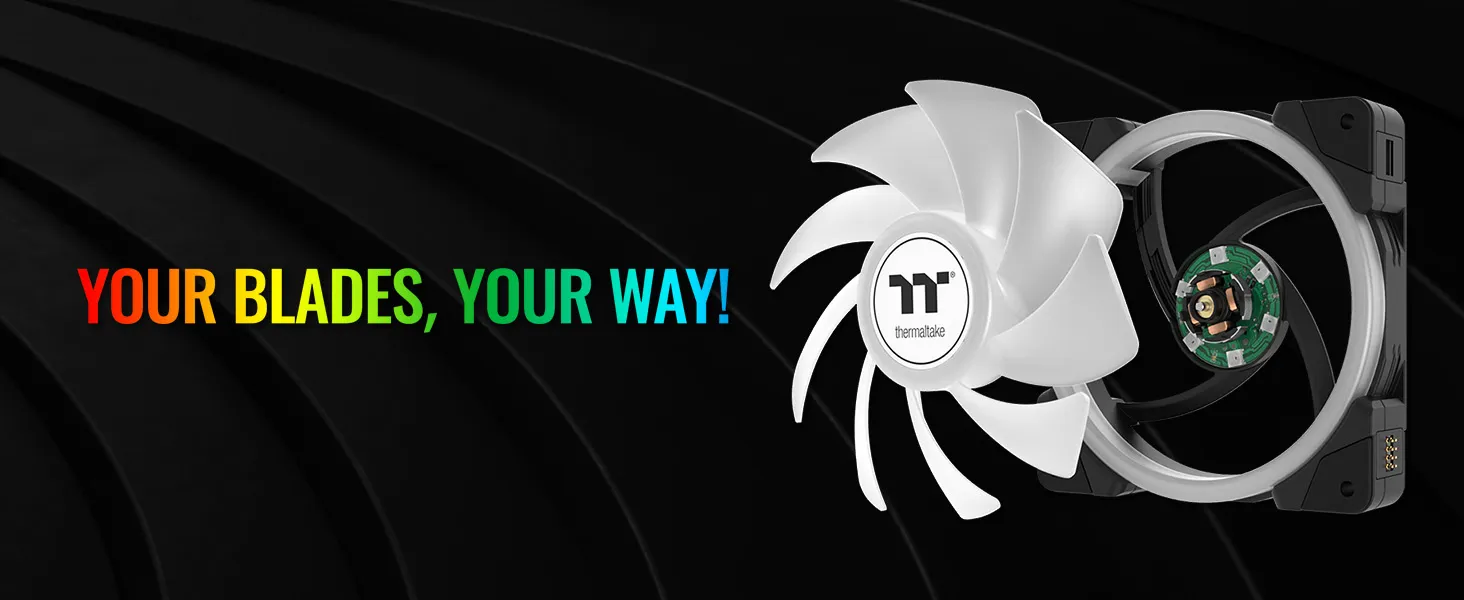 Thermaltake Swafan EX12 ARGB Sync Black Cabinet Fan (Triple Pack) overview 5