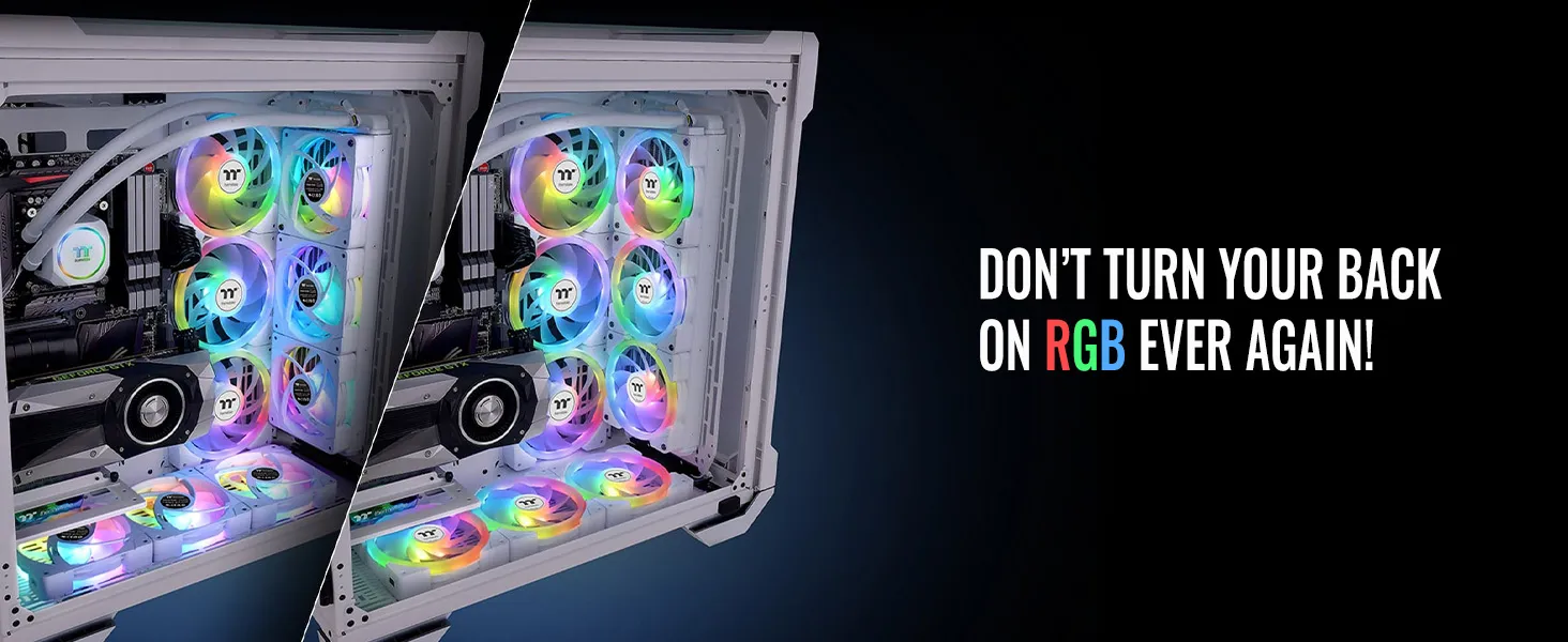 Thermaltake Swafan EX12 ARGB Sync White Cabinet Fan (Triple Pack) overview 7