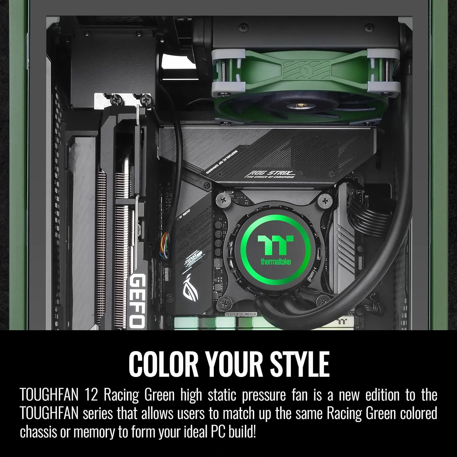 Thermaltake ToughFan 12 Racing Green High Static Pressure 2000 PWM overview 3