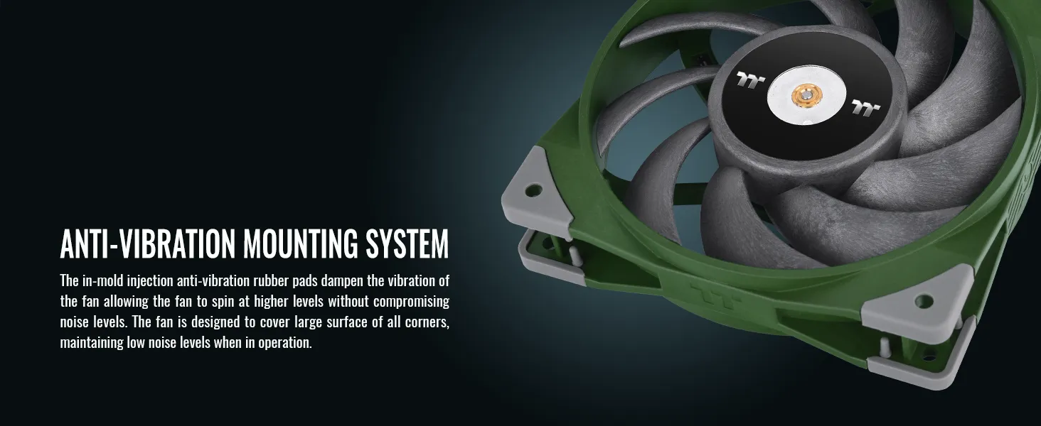Thermaltake ToughFan 12 Racing Green High Static Pressure 2000 PWM overview 7