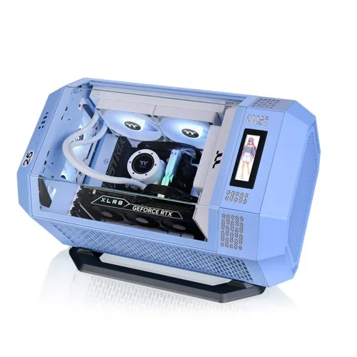 Thermaltake Tower 300 Series Horizontal Display Chassis Support Stand (Hydrangea Blue) overview 1