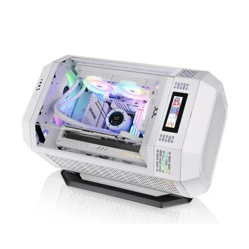 Thermaltake Tower 300 Series Horizontal Display Chassis Support Stand (Snow) overview 1