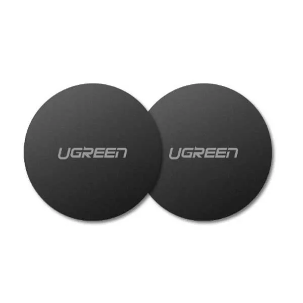 UGREEN LP123 Rounded Metal Plate for Magnetic Phone Stand 2 Pack (Black 30836)