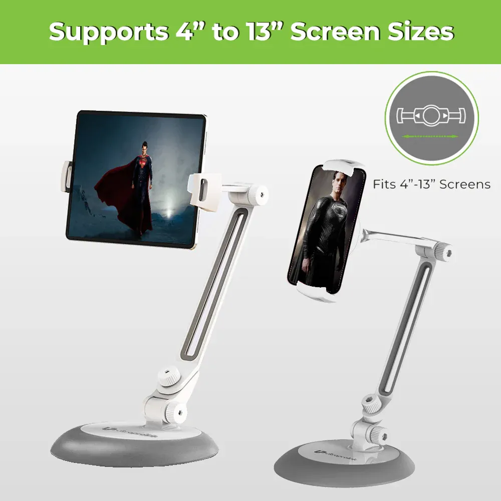 ULTRAPROLINK Jeeves Universal Table Top Mount - White overview 1
