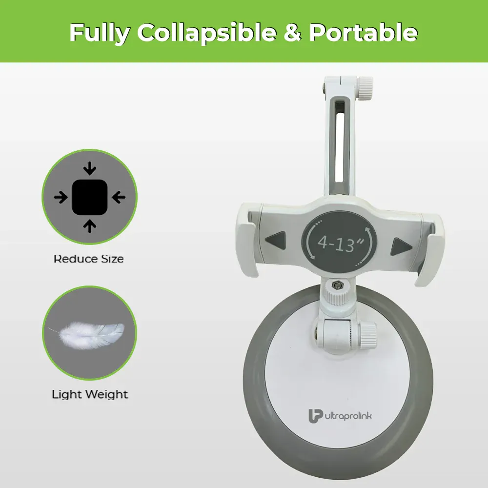 ULTRAPROLINK Jeeves Universal Table Top Mount - White overview 6