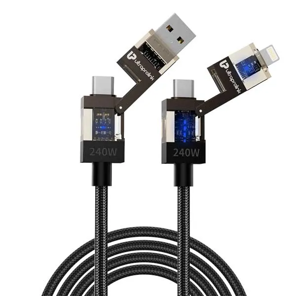 ULTRAPROLINK QuadLink 240W 4‑in‑1 Fast Charging (UL1237BLK-0150)