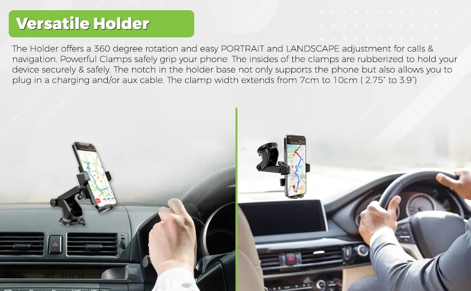 ULTRAPROLINK Robo Mount Adjustable Holder Universal Car Mount overview 2
