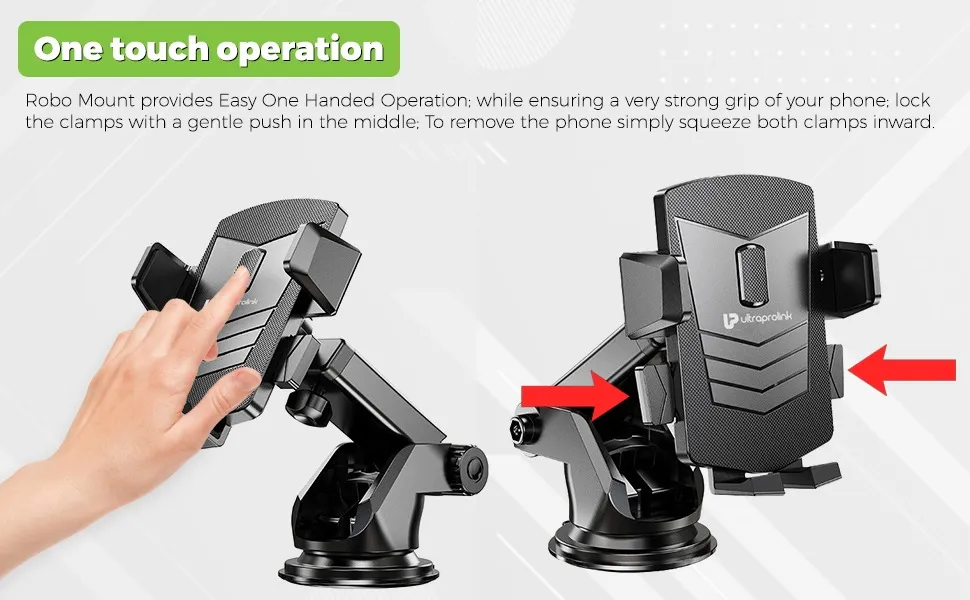 ULTRAPROLINK Robo Mount Adjustable Holder Universal Car Mount overview 3