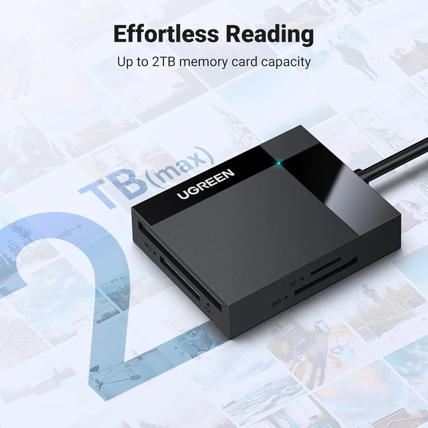 Ugreen CR125 USB 3.0 All-in-One Card Reader 50cm (30333) overview 3