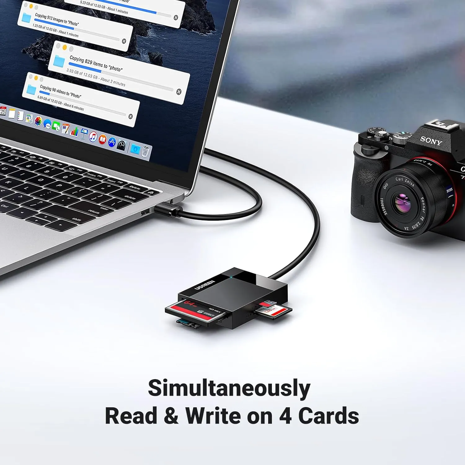 Ugreen CR125 USB 3.0 All-in-One Card Reader 50cm (30333) overview 4