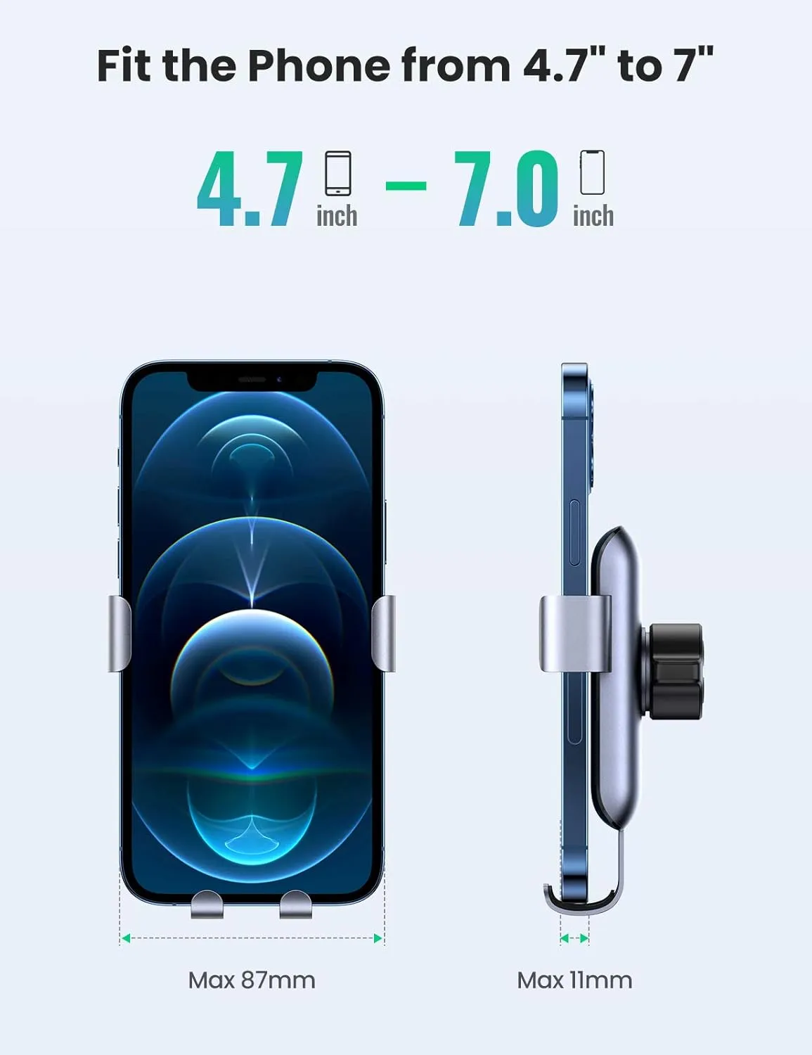 Ugreen LP274 Gravity Phone Holder For Round Air Vent (30401) overview 4