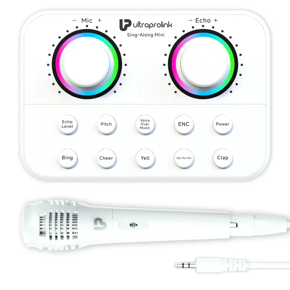 UltrA Prolink Sing Along Mini Wireless Karaoke & Live Broadcast Mixer with Condenser Mic
