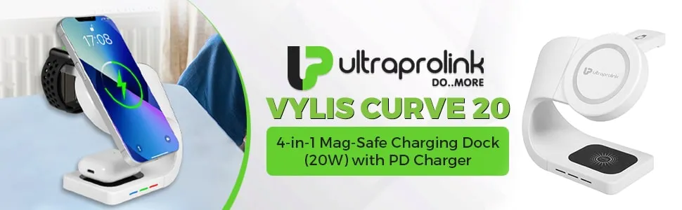 UltraProlink 4 in 1 Wireless Charging Dock 20W UM1006ZW overview 1