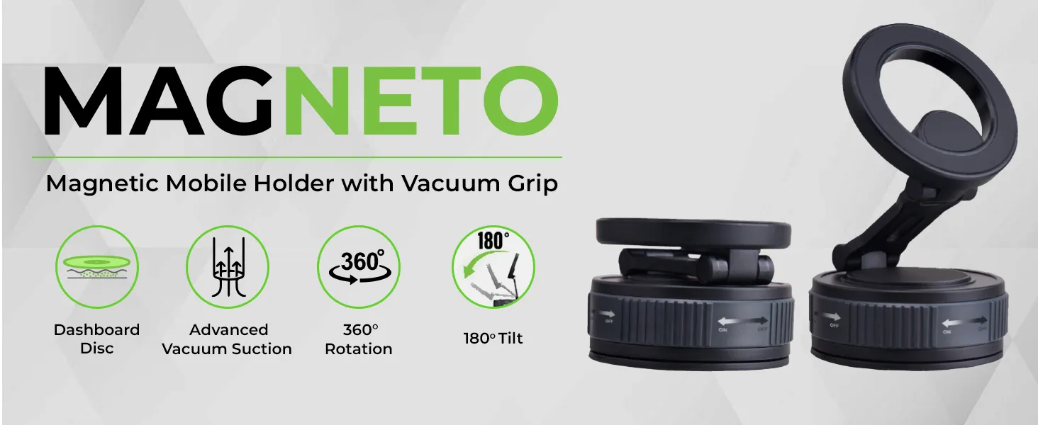 UltraProlink Magneto Magnetic Mobile Holder with Vacuum Grip (UM1226) overview 1