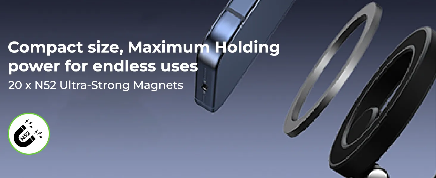 UltraProlink Magneto Magnetic Mobile Holder with Vacuum Grip (UM1226) overview 2