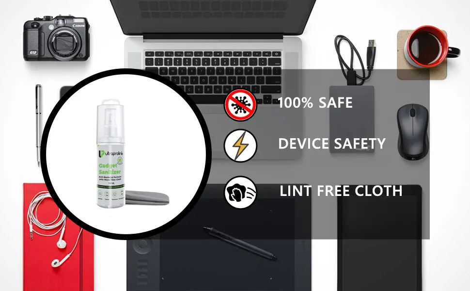 UltraProlink Universal Screen Cleaning & Sanitizer Kit - 150ml overview 3