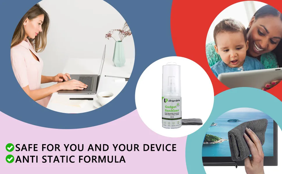 UltraProlink Universal Screen Cleaning & Sanitizer Kit - 300ml overview 2