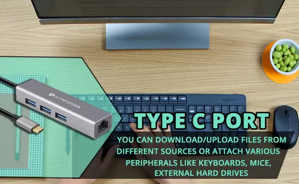 Ultraprolink GigaHub Type C with Ethernet UM0095 overview 2