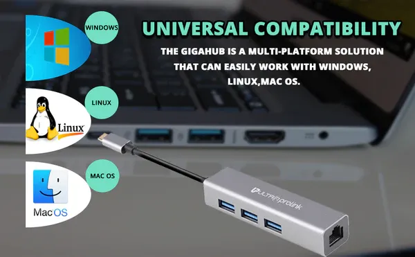 Ultraprolink GigaHub Type C with Ethernet UM0095 overview 5
