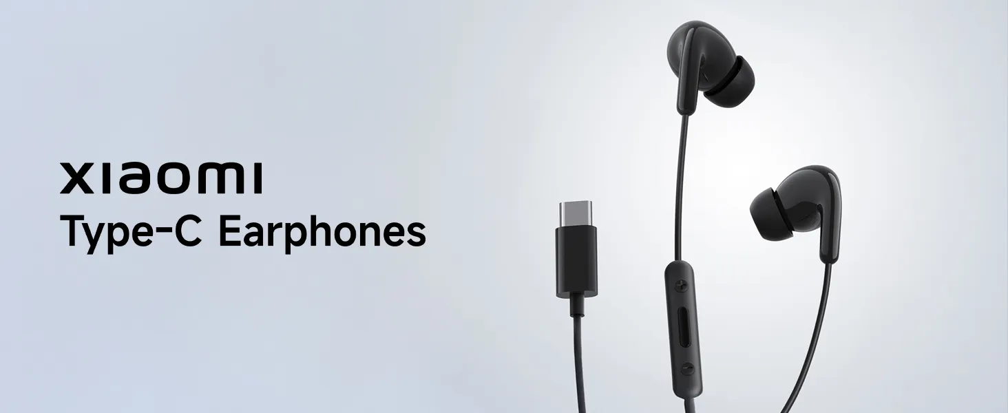Xiaomi Type-C in-Ear Earphones with 12.4mm Drivers (White) overview 1