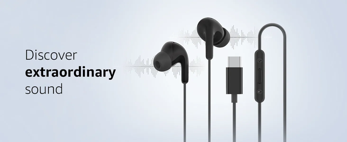 Xiaomi Type-C in-Ear Earphones with 12.4mm Drivers (White) overview 2
