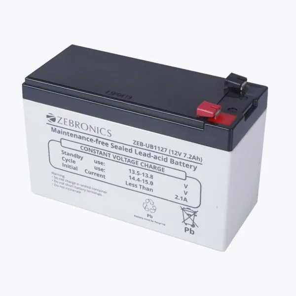 Zeb-UB4127, Sealed Maintenance free (SMF) Lead-acid battery