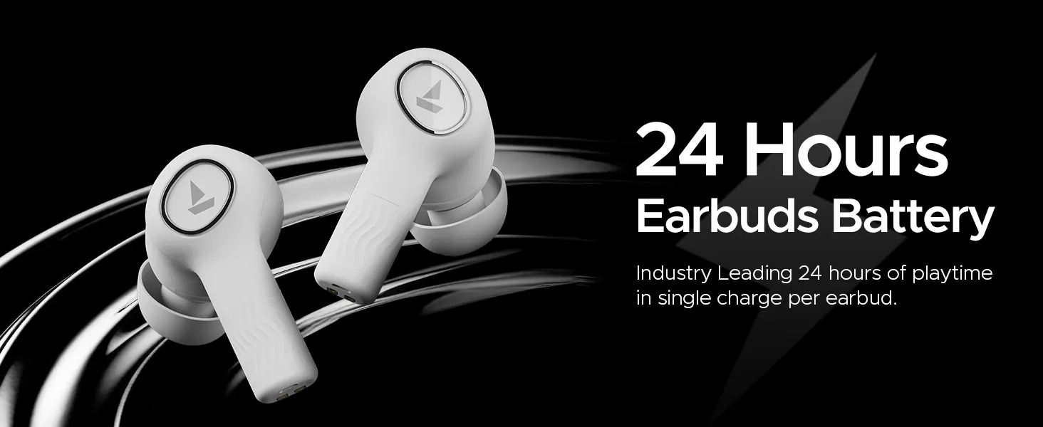 boAt Nirvana Ion TWS Ear Buds Wireless Earphones with mic (Charcoal Black) overview 3