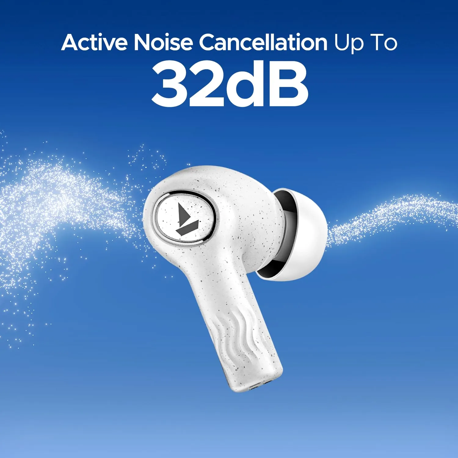 boAt Nirvana Iris Truly Wireless in Ear Ear Buds w/Up to 32 dB Active Noise Cancellation (Crystal Black) overview 2