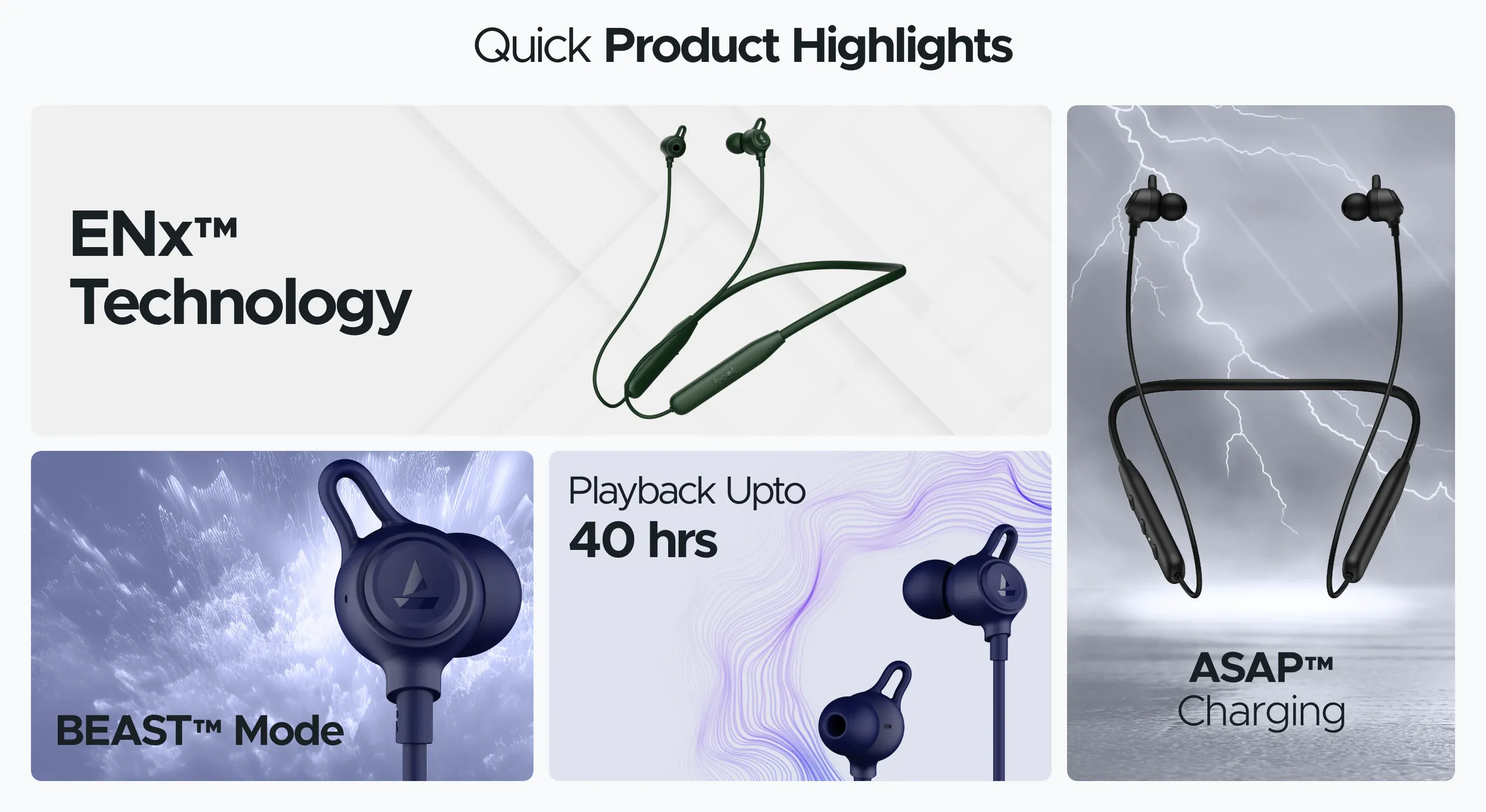 boAt Rockerz 109 Bluetooth Neckband with 40 hrs Playback,ENx Technology, Beast Mode (60ms), Magnetic Buds, Dual Pairing, ASAP Charge, IPX5 Water Resistance (Fern Green) overview 1