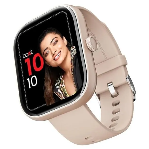 boAt Wave Sigma w/ 2.01″ (5.1 cm) HD Display Smart Watch (Cherry Blossom)