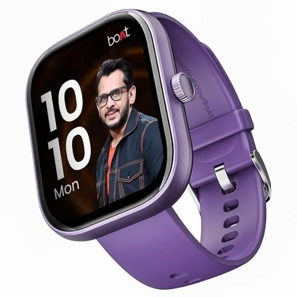 boAt Wave Sigma w/ 2.01″ (5.1 cm) HD Display Smart Watch (Jade Purple)