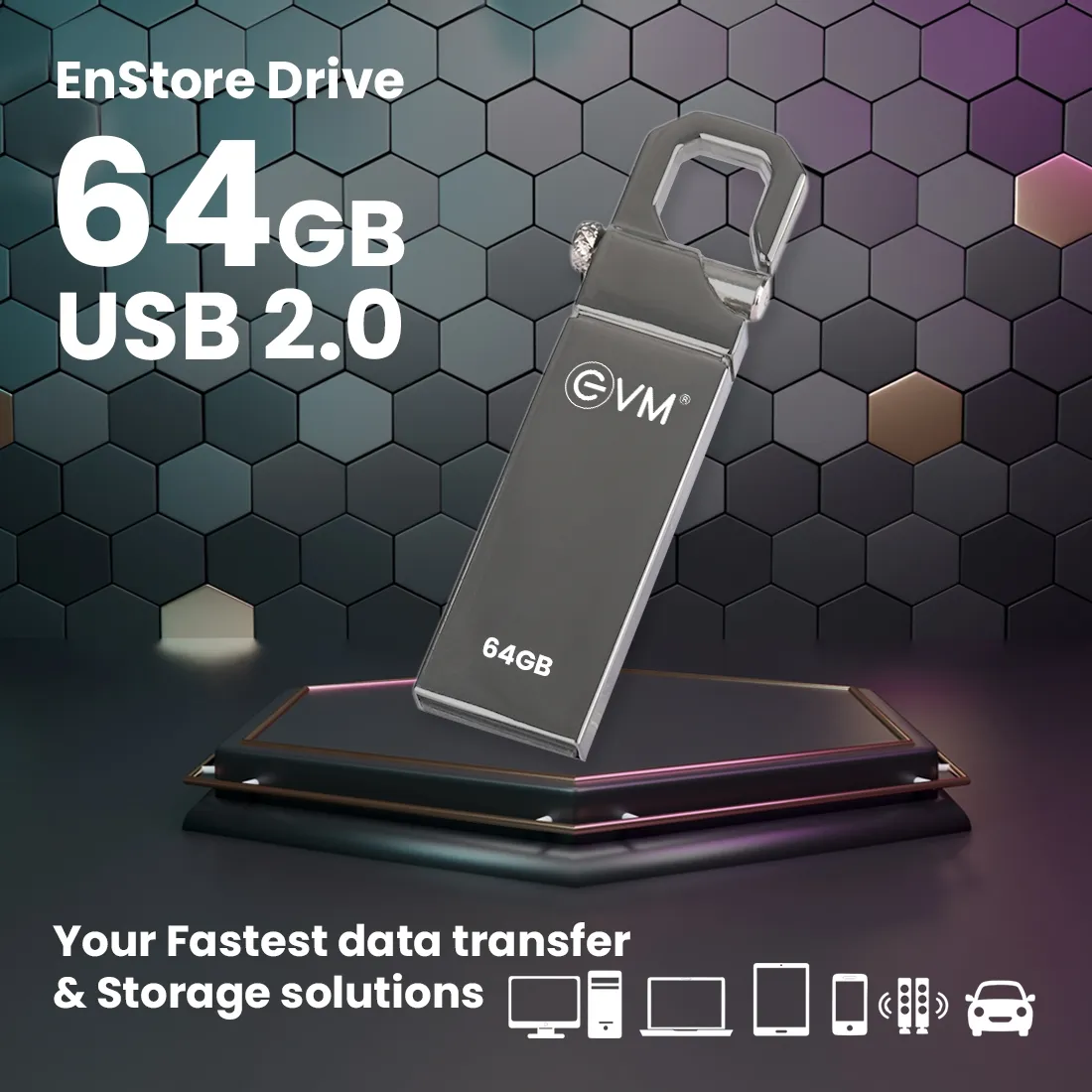 EVM 64gb Enstore Drive USB 2.0 (Pendrive) overview 1