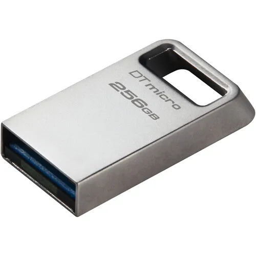 Kingston 256GB DataTraveler Micro USB Flash Drive (Silver)