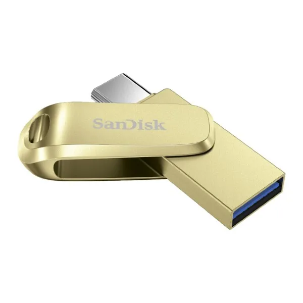 SanDisk Ultra Dual Drive Luxe USB Type-C Flash Drive - 128GB (Gold)