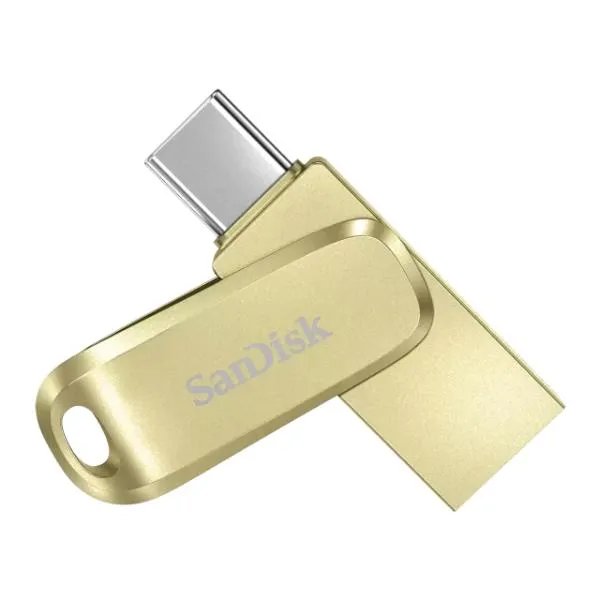 SanDisk Ultra Dual Drive Luxe USB Type-C Flash Drive - 256GB (Gold)