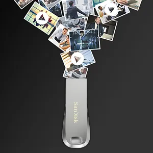 SanDisk Ultra Luxe USB 3.2 64GB Flash Drive Upto 150MB/s (All Metal, Metallic Silver) overview 4